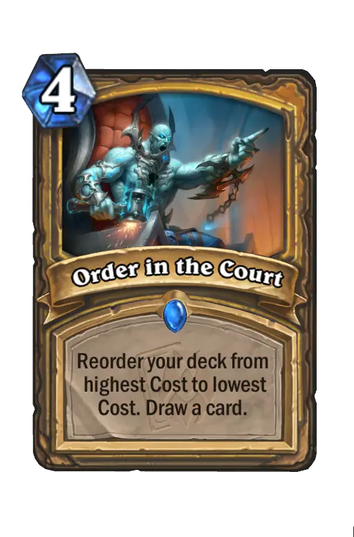 Order in the Court