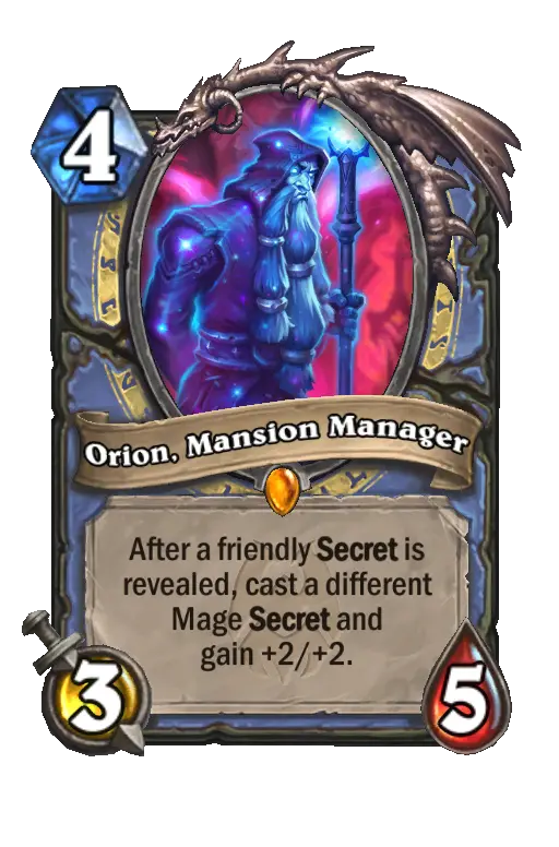 Orion, Mansion Manager