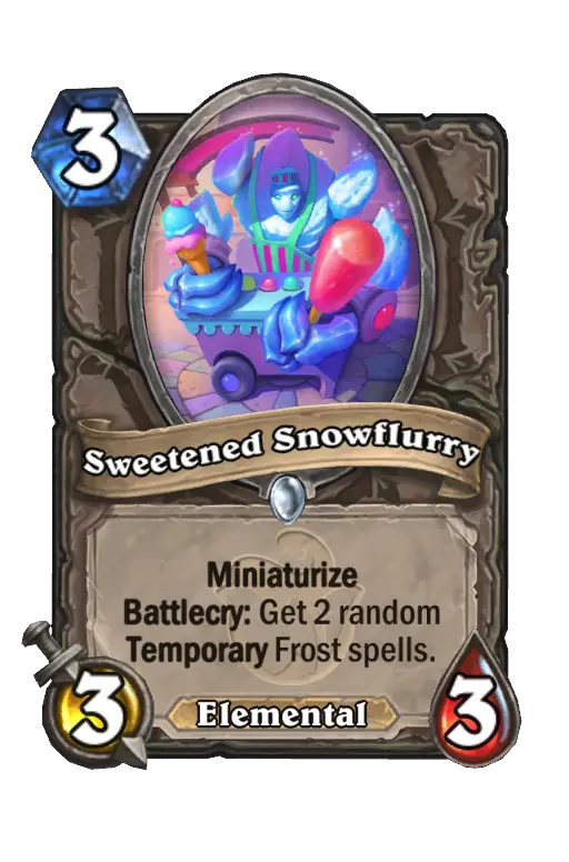 Sweetened Snowflurry